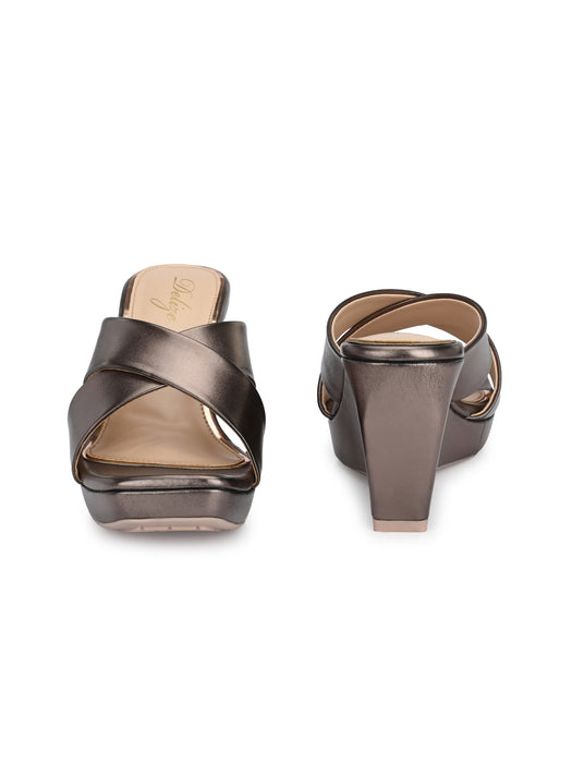 Cecilia Cross Strap Wedge Sandals