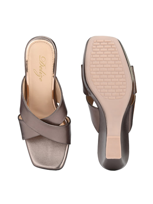 Cecilia Cross Strap Wedge Sandals