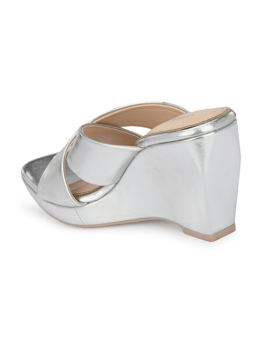 Cecilia Cross Strap Wedge Sandals