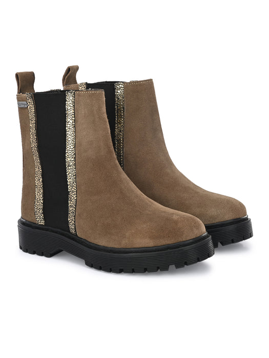 Scarlett Suede Ankle Chelsea Boots