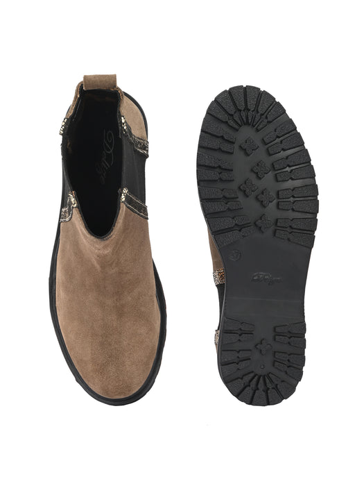 Scarlett Suede Ankle Chelsea Boots