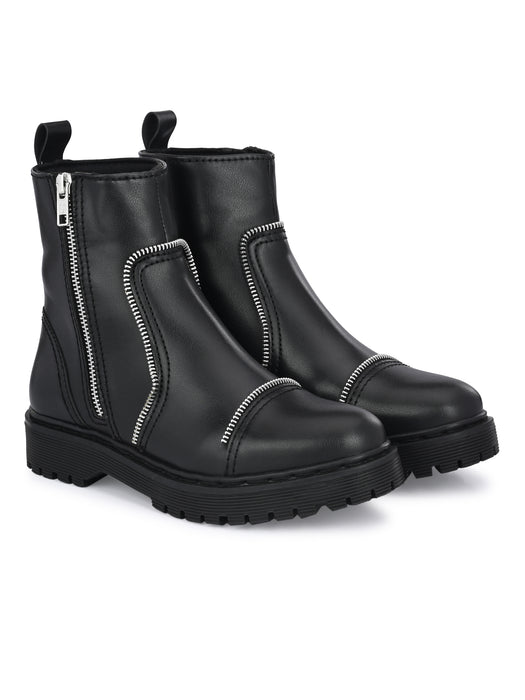 Scarlett Ankle Boot with Zip Detailing