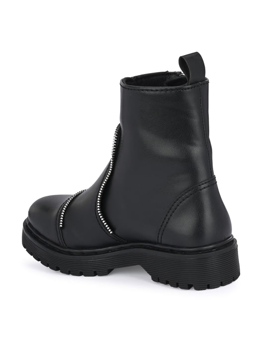 Scarlett Ankle Boot with Zip Detailing