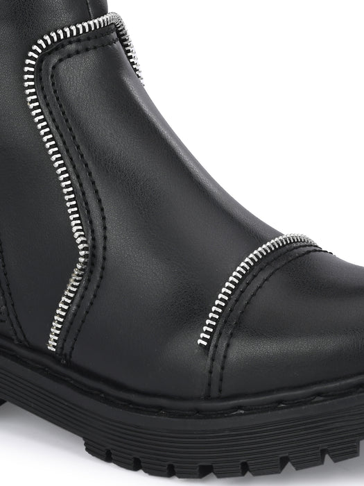 Scarlett Ankle Boot with Zip Detailing