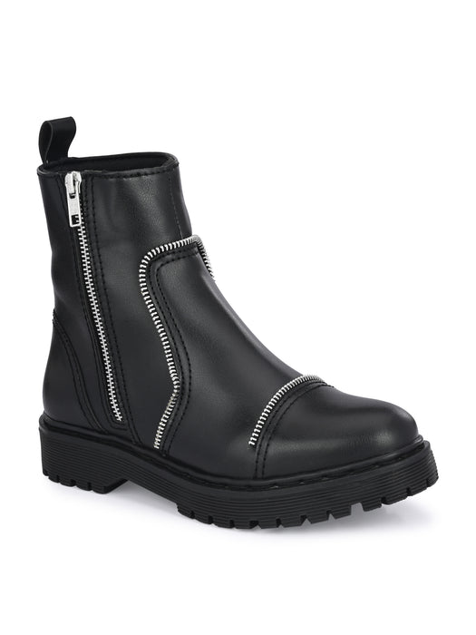 Scarlett Ankle Boot with Zip Detailing
