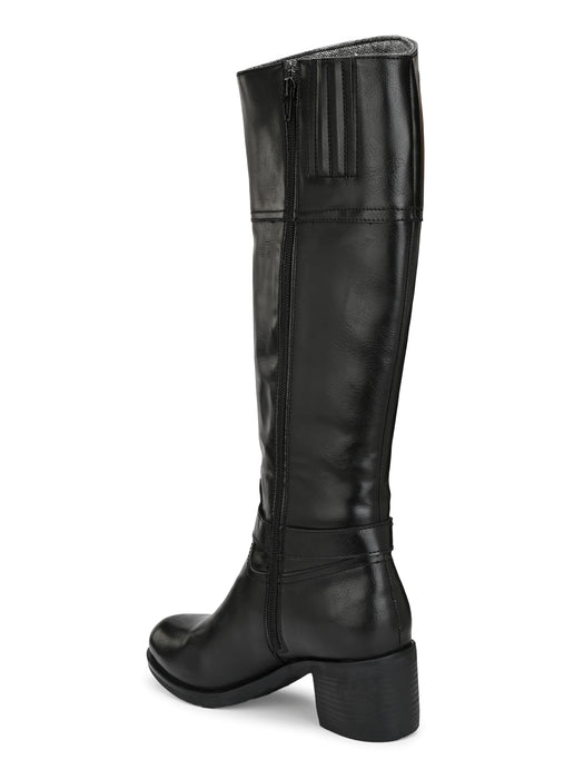 Sydney Long Boots with Ankle Buckle Strap