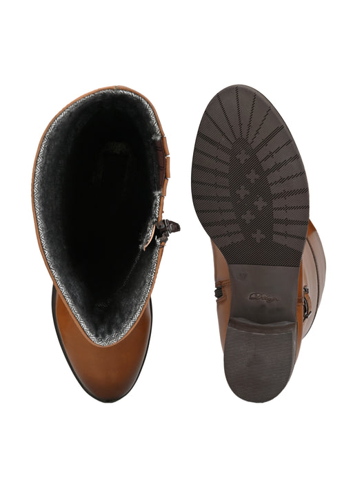 Sydney Long Boots with Ankle Buckle Strap