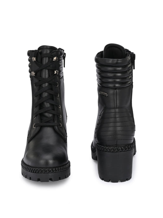 Chains Derby Boots with cushioned collar