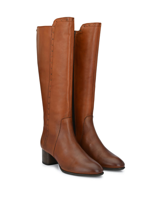 Helen Long Boot with Rivets