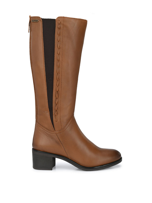 Sydney Long Boots with woven chain