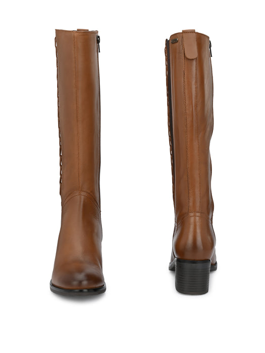 Sydney Long Boots with woven chain