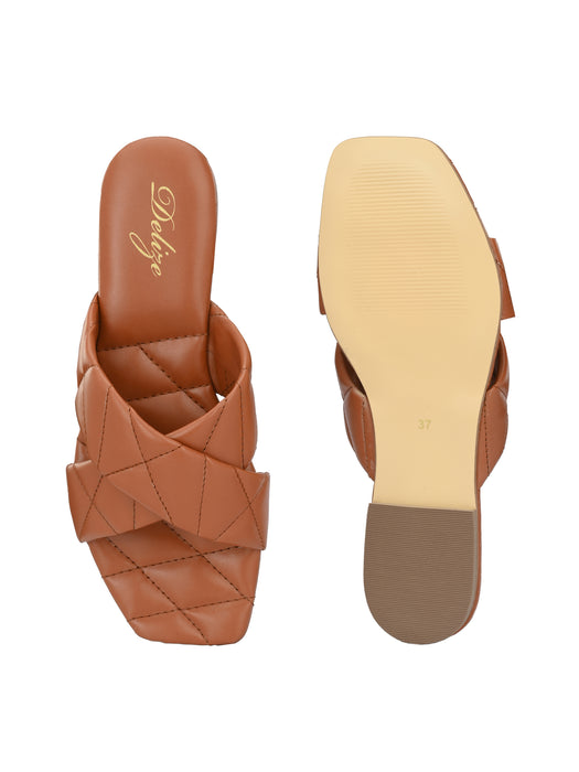 Cecilia Cross Strap Slides