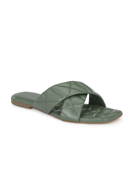 Cecilia Cross Strap Slides
