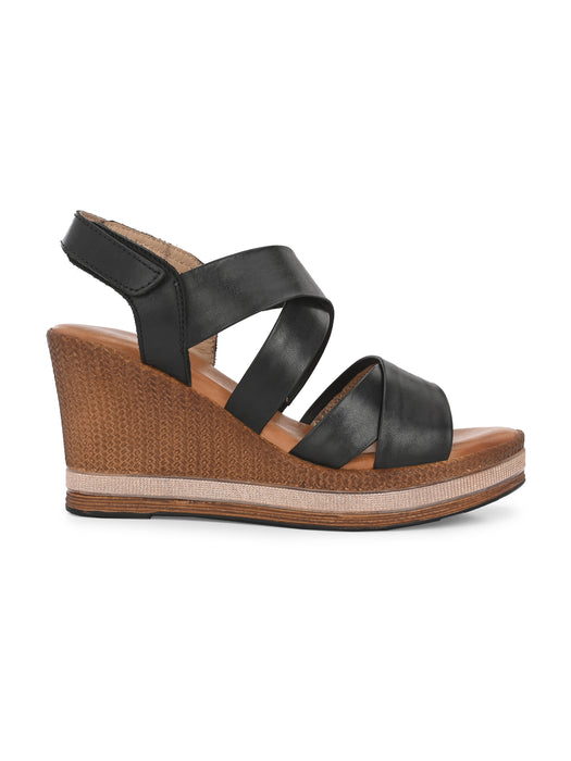 Claire Double Cross Strap Wedges