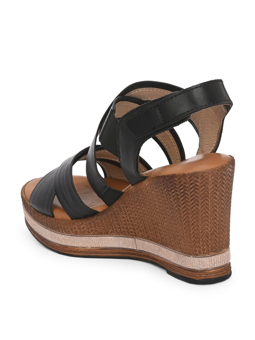 Claire Double Cross Strap Wedges
