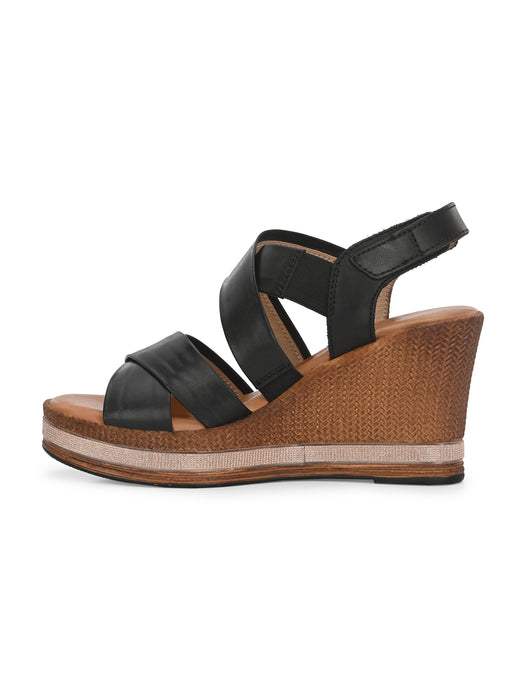 Claire Double Cross Strap Wedges