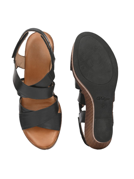 Claire Double Cross Strap Wedges