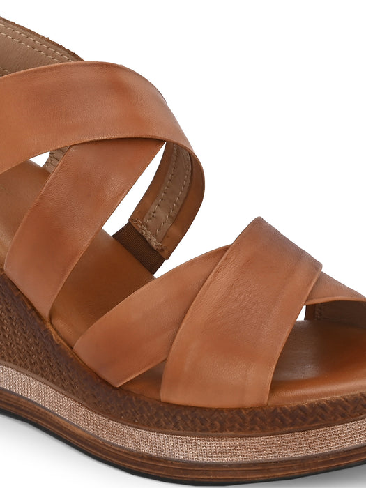 Claire Double Cross Strap Wedges