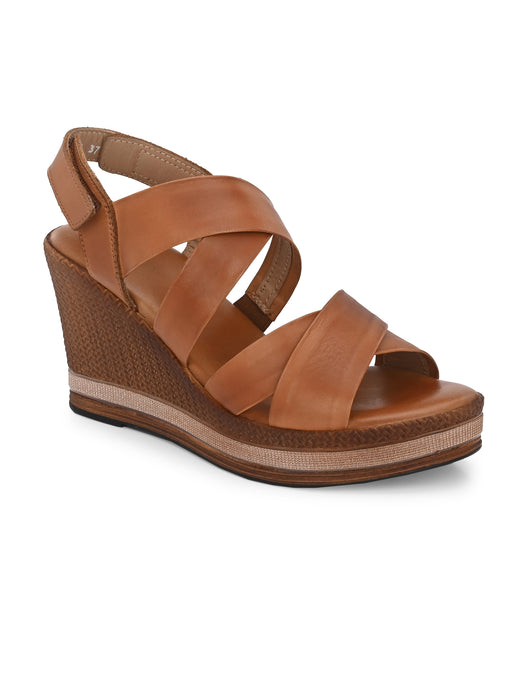 Claire Double Cross Strap Wedges