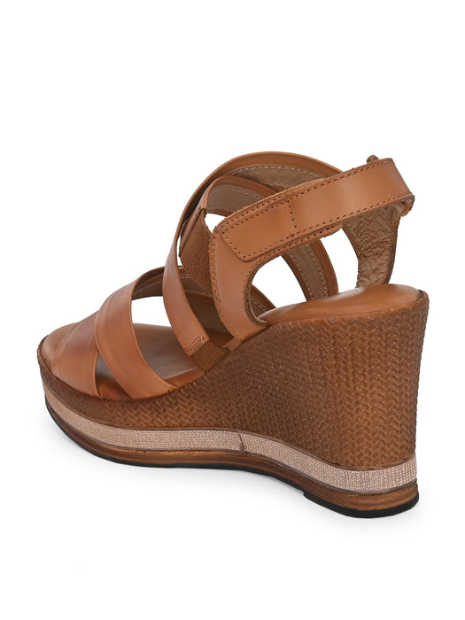 Claire Double Cross Strap Wedges