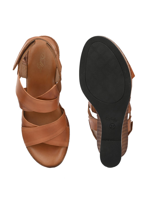 Claire Double Cross Strap Wedges