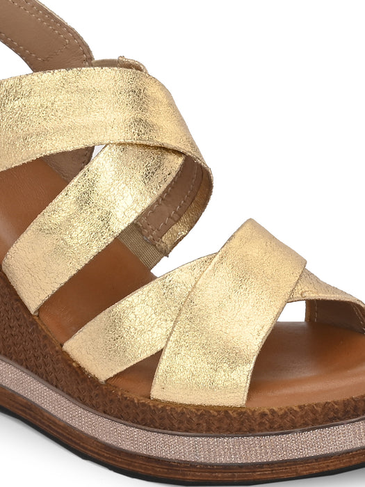 Claire Double Cross Strap Wedges