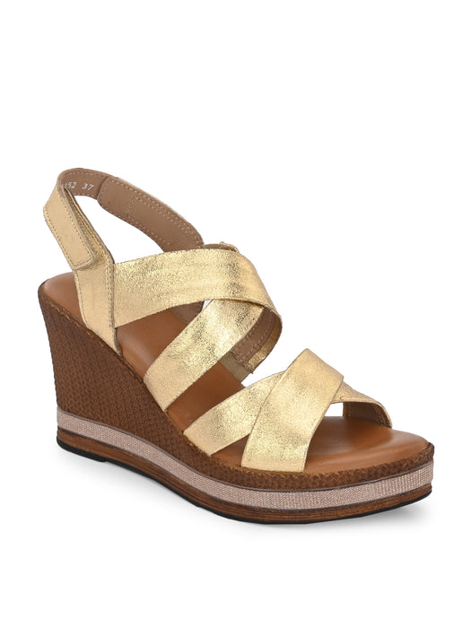 Claire Double Cross Strap Wedges