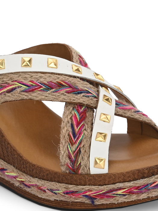 Claire Cross Strap Wedges