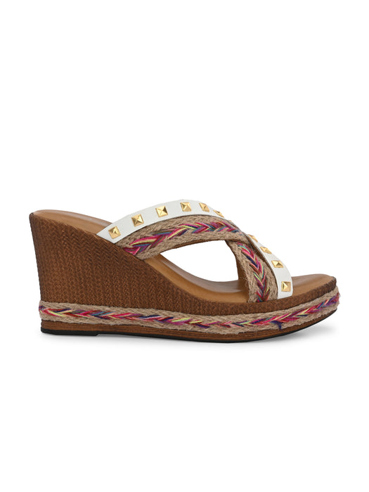 Claire Cross Strap Wedges