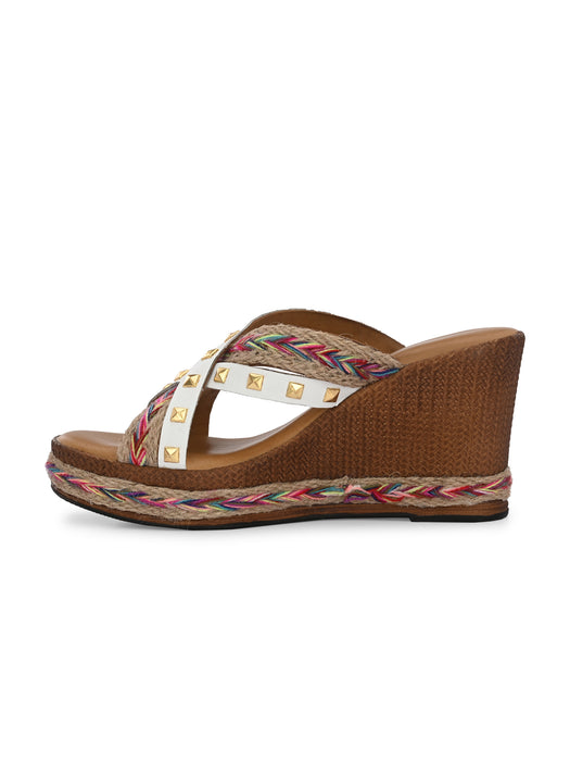 Claire Cross Strap Wedges