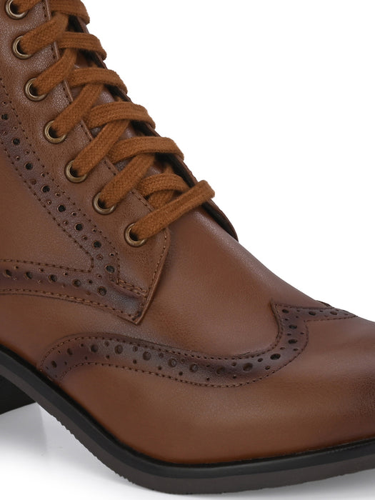 Sydney Women's Ankle Brogue Derby Boots